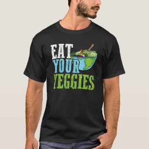 Plant Based Diet Eat More Veggies Cute Vegetarian T-Shirt