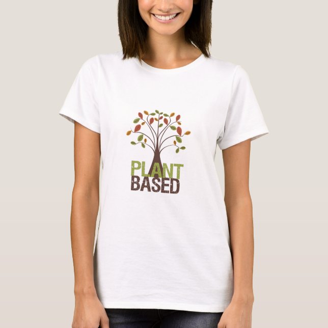 Plant Based Fall Tree T-Shirt (Front)