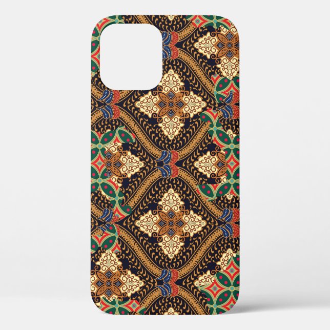 Plant-Based Indonesian Batik: Distinctive Patterns Case-Mate iPhone Case (Back)