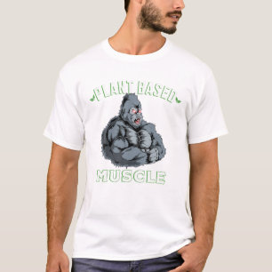 Plant Based Muscles Gorilla Powerlifter Workout Ap T-Shirt