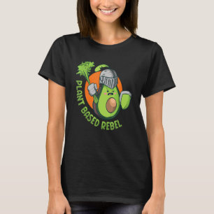 Plant Based Rebel Vegetable Vegetarian Plant Vega T-Shirt