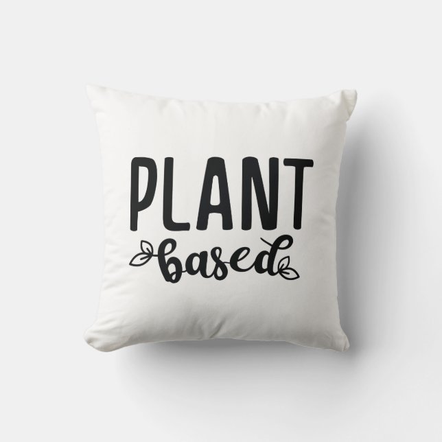 Plant Based Throw Pillow (Front)