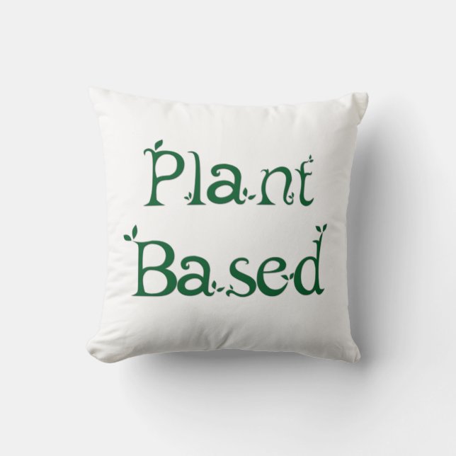 Plant Based Throw Pillow (Front)