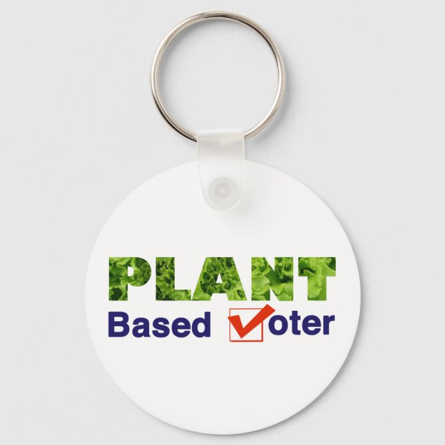 Plant Based Voter Keychain (Front)