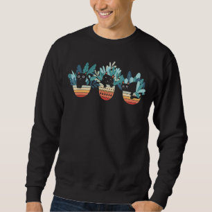 Plant Crazy Cat Lady Gardener Cat Mom Gardening Sweatshirt