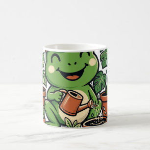 Plant Dad Frog Watering Houseplants Funny Plant Coffee Mug