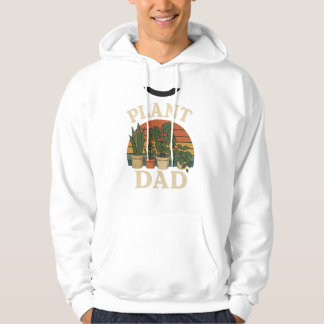 Plant Dad Vintage Retro Botanical T-Shirt Design Hoodie