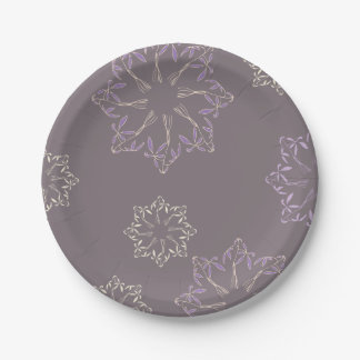 Plant design paper plate. paper plate