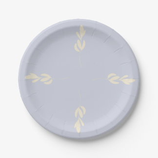 Plant design paper plate. plate