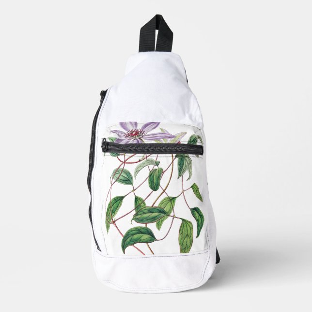 Plant flower bouquet Print Cut Sew Sling Bag (Front)