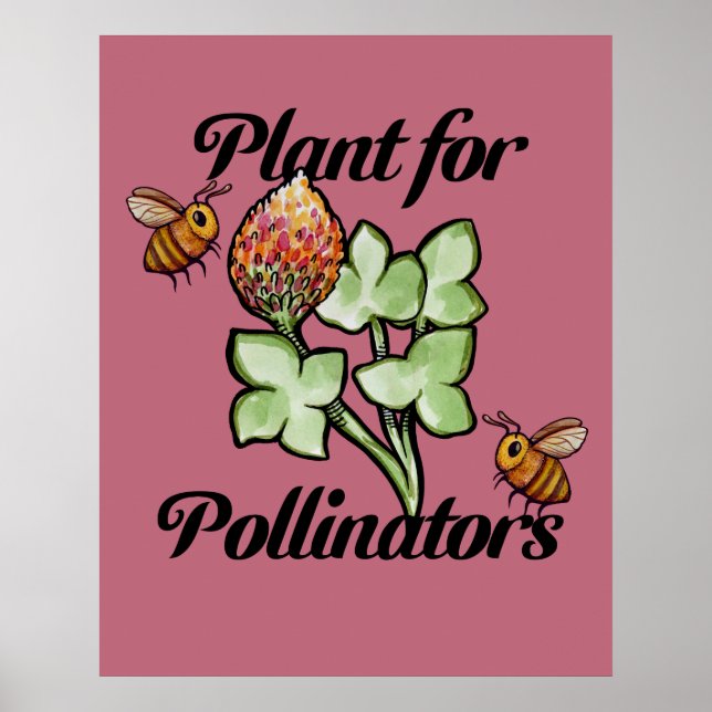 Plant for Pollinators Bee                          Poster (Front)