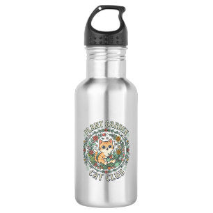 Plant Garden Cat Funny Cat Lover Design - Plant Ga 532 Ml Water Bottle