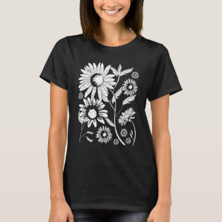 Plant Gardener Daisies Flower Blossom Nature Botan T-Shirt