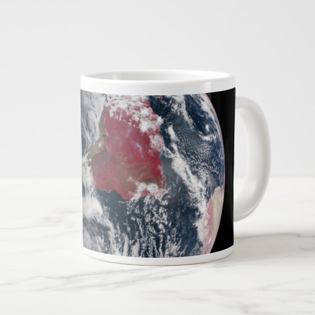 Plant Growth On Planet Earth. Large Coffee Mug (Front Right)