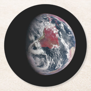 Plant Growth On Planet Earth. Round Paper Coaster