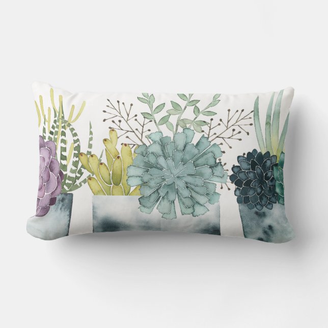 Plant Happiness Collection Lumbar Pillow (Front)