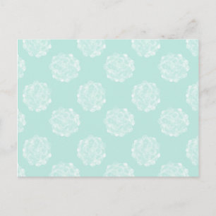 Plant Happiness   Pastel Succulent Pattern Postcard
