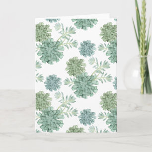 Plant Happiness   Succulent Pattern Card