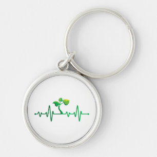 Plant Heartbeat - Botany Botanist Gardening Plant  Keychain