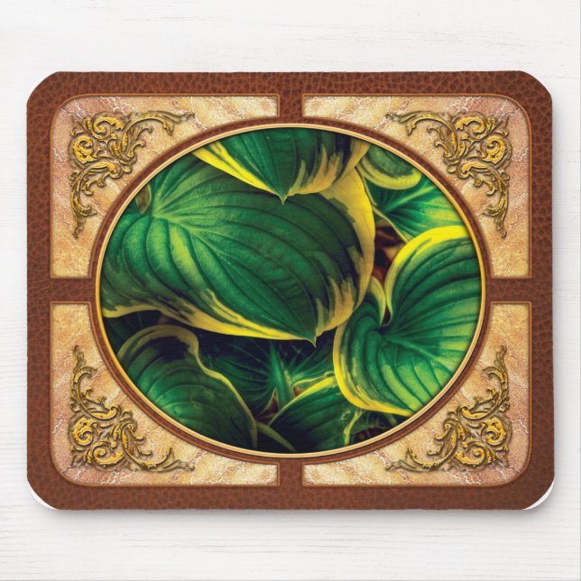 Plant - Hosta Leaves Mouse Pad (Front)