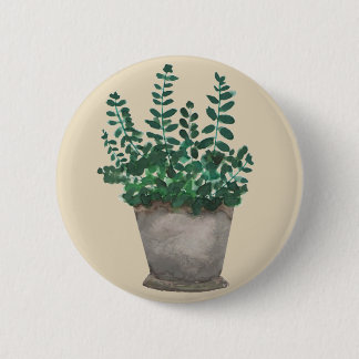 Plant in Pot 2 Inch Round Button