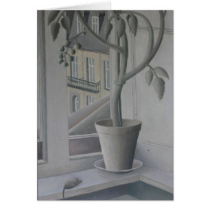 Plant in Window oil on panel