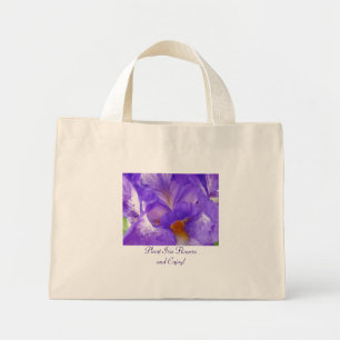 Plant Iris Flowers and Enjoy! Tote bags Irises