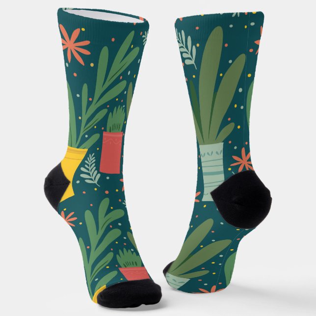 Plant Lady Crew Socks (Angled)