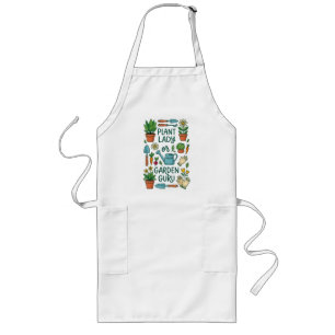 Plant Lady Garden Guru Design Long Apron