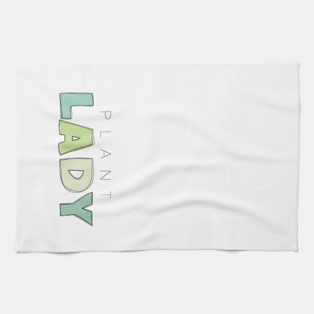 Plant Lady Kitchen Towel (Horizontal)