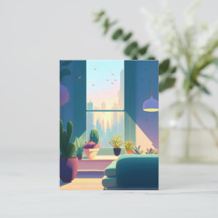 Plant Lover Apartment, Postcrossing Postcard