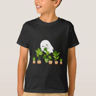 Plant Lover Cute Halloween Ghost Gift T-Shirt