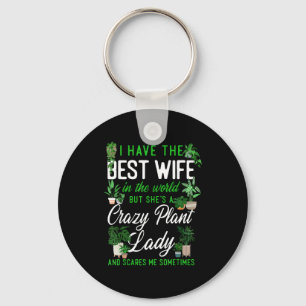 Plant lover gardening wife husband marriage i keychain
