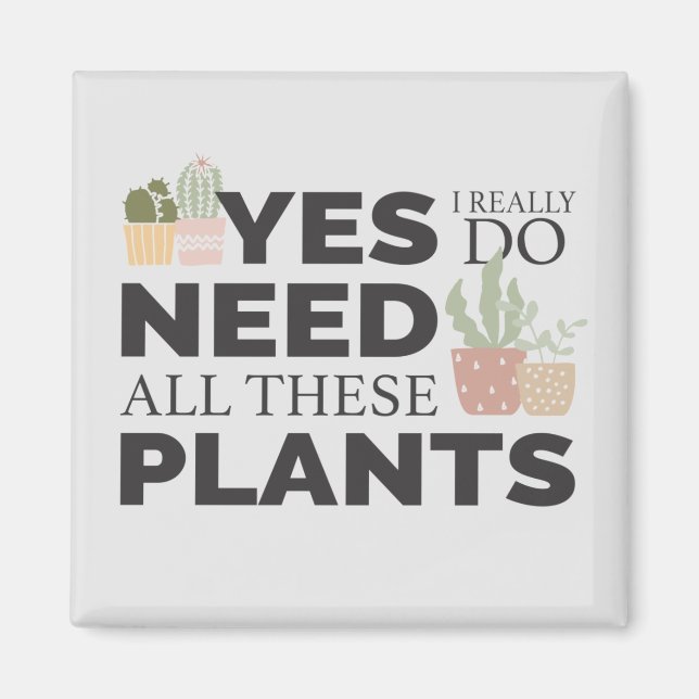 Plant lover magnet (Front)