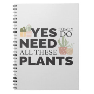 Plant lover notebook
