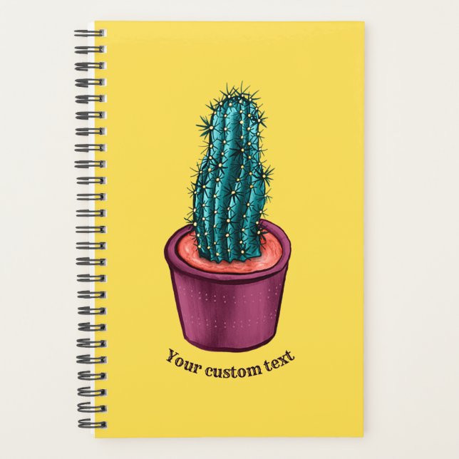 Plant Lover Trippy Cactus Planner (Front)