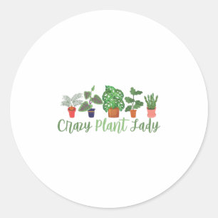 Plant Lovers   Plantie Hobby Gardener Gifts Classic Round Sticker