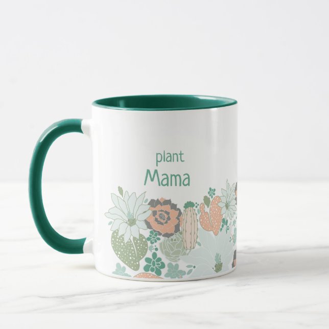 Plant Mama Cactus Succulents Personalize Mug (Left)