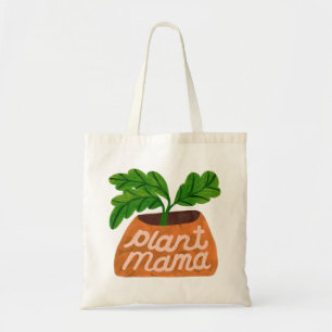 Plant Mama - Illustrated Potted Plant Gift Tote Bag