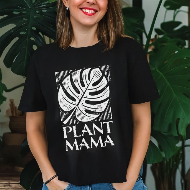 Plant Mama Monstera Leaf Nature Lover T-Shirt (Creator Uploaded)
