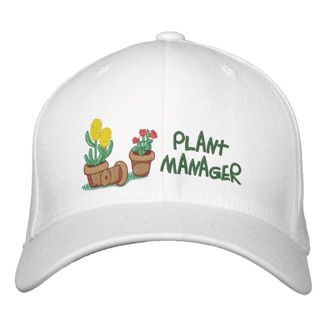 Plant Manager Embroidered Hat (Front)