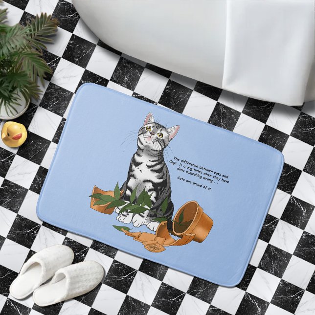 Plant Mischief Cat Bath Mat (Creator Uploaded)