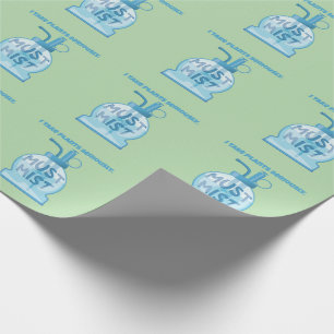 Plant mister misting pot plants wrapping paper