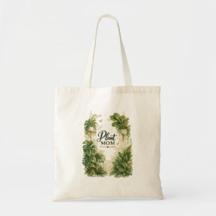 Plant Mom Botanical Tote Bag with Tropical Greener
