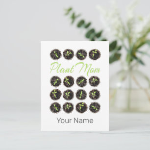 Plant Mom Garden Flower Hobby Gardener or Florist Holiday Postcard