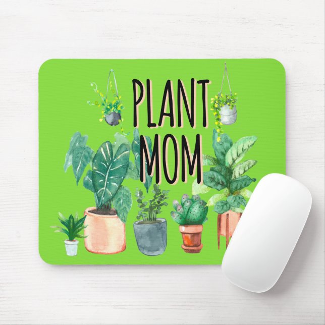 Plant Mom -Gardening, Planter Gift For Mom Mouse Pad (With Mouse)