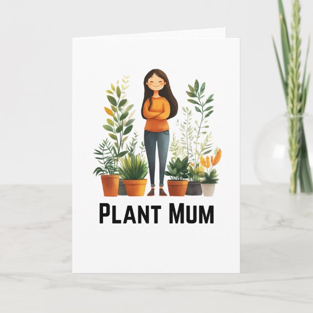 Plant Mom Greetings Card (Front)