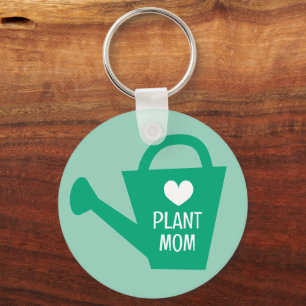 Plant Mom keychain with custom monogram
