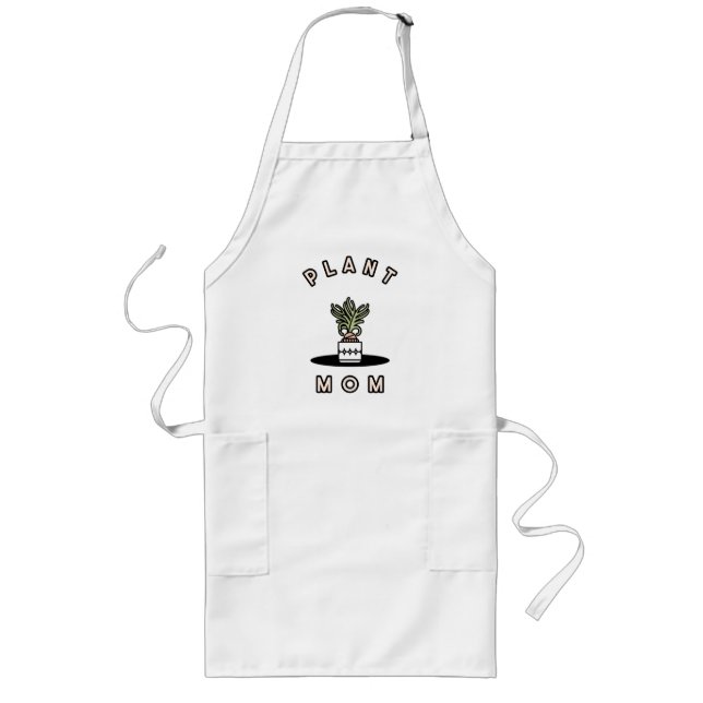 Plant Mom  Long Apron (Front)