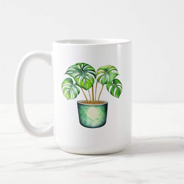 Plant Mom | Monstera plant Coffee Mug (Left)